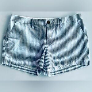 BLUE & WHITE STRIPED SHORTS—OLD NAVY-SIZE 2–NEVER WORN & LIKE NEW